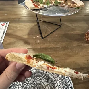 Pizza crust was dense and doughy. Un-stomachable.