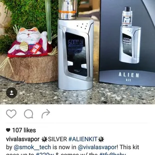 SMOKTECH Alien Kit shown here on our Instagram page.  Follow @vivalasvapor to see more!