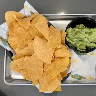 Chips and Guacamole, yummmm!