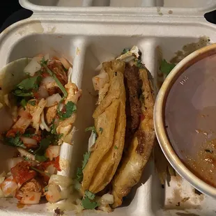 street chicken and birria