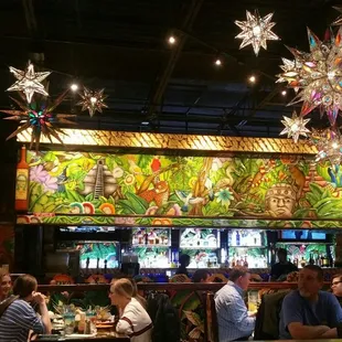 This is the bar area more like a sports bar.