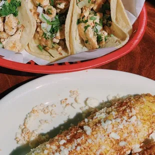 Happy Hour elote and street style tacos *Bar area ONLY