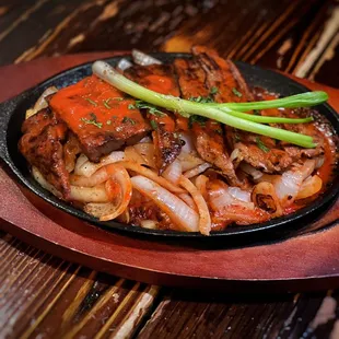 Carne asada "Borracha" in our achote sauce.