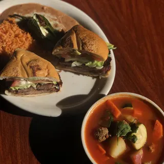 Carnitas Torta Lunch