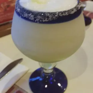 Lime margarita, blurry pic my bad