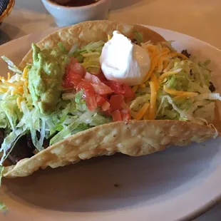 Carne asada taco salad especial