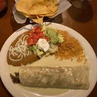 Fiesta burrito with steak