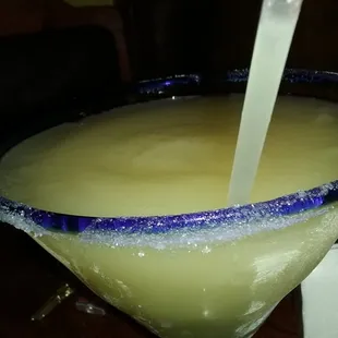 a margarita in a martini glass