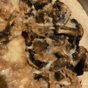 Veggie mushroom Quesadilla