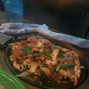 Chicken fajitas