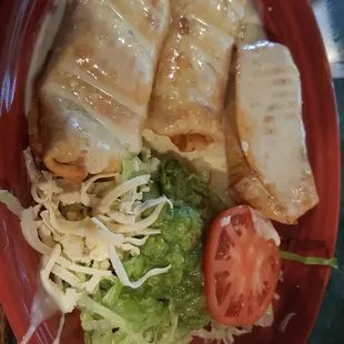 Quesadilla Viva Mexico!  ( normally one chicken one steak one shrimp, but I did to chicken and one steak instead)