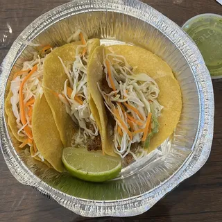 Tacos de Pescado (order of 3 )