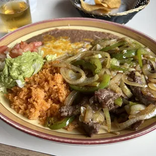 a plate of food on a table