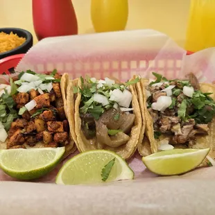 Al Pastor, Cueritas, Carnitas
