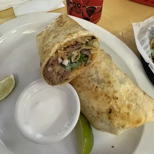 Asada burrito
