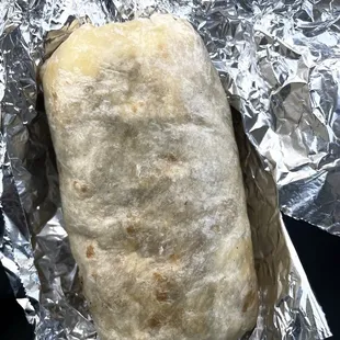 Breakfast burrito size