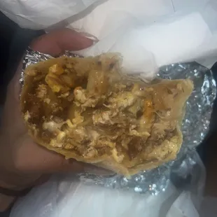 Forsure one of the best burritos I've tasted. Yelp did not disappoint this time. Car photo does not do it justice.