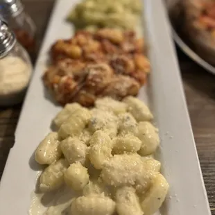 Gnocchi trio. Delicious