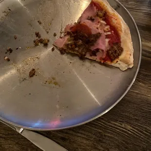 Meat lovers pizza