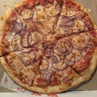 12 inch pizza with onion