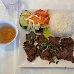 F4. Char-Grill Sliced Pork w/ Rice $12.5