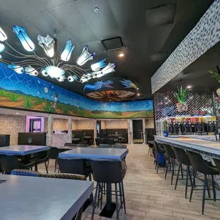 Part of the dining room