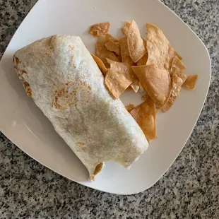 Mouth watering burrito