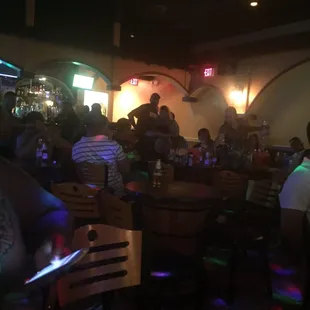 One of the seating areas