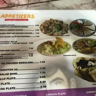 Good seafood selection as well as regular menu