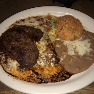 Enchiladas De Mole Con Pollo O Con Carne