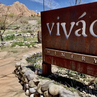 the entrance to the winery