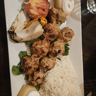 Chicken Kefta kabob
