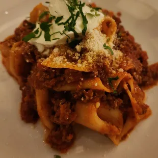 Pasta with goat cheese