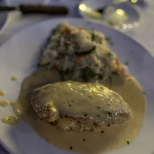 Crab Filled Breaded Chicken Breast