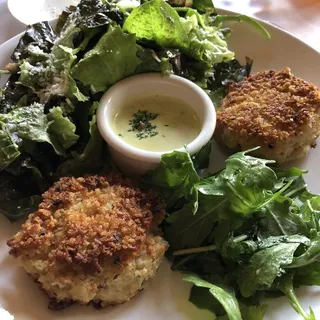 Shrimp and Crab Cakes Lunch