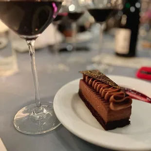 Tour de Vino event dinner - blackout cake