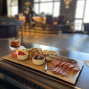 Locally Sourced Charcuterie Board* ** at Adagio&apos;s piano bar