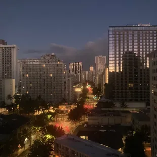 View our of our hotel window