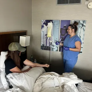 An IV when you're sick is magic