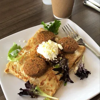Hummus & Falafel Crepe