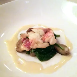 Truffled gnocchi, spinach, lobster, lemon beurre blanc *OMG good*