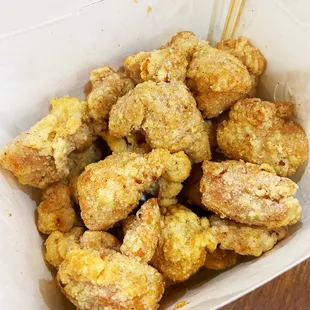 Salt and pepper chicken nuggets