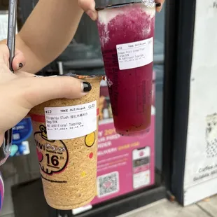 tiramasu slush, Dragon Fruit Cream Float