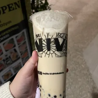 Coffee jelly bubble milk tea