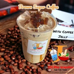 a cup of iced coffee