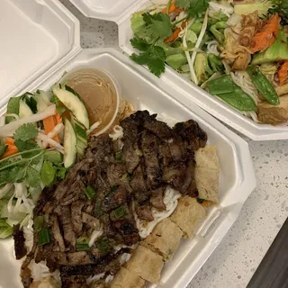 Lemongrass Tofu Noodle Bowl - bun xao chay