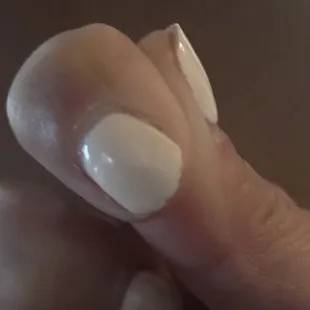 My gel nails 6 days later.