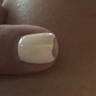 My gel nails 6 days later.