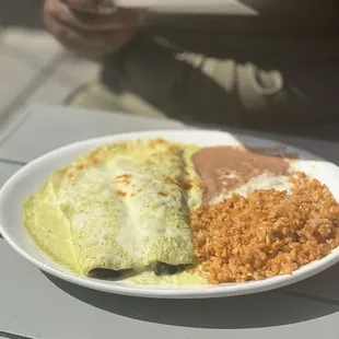 Hongos y Espinacas (2 enchiladas)