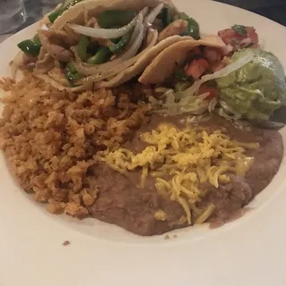 Fajita Taco Plate